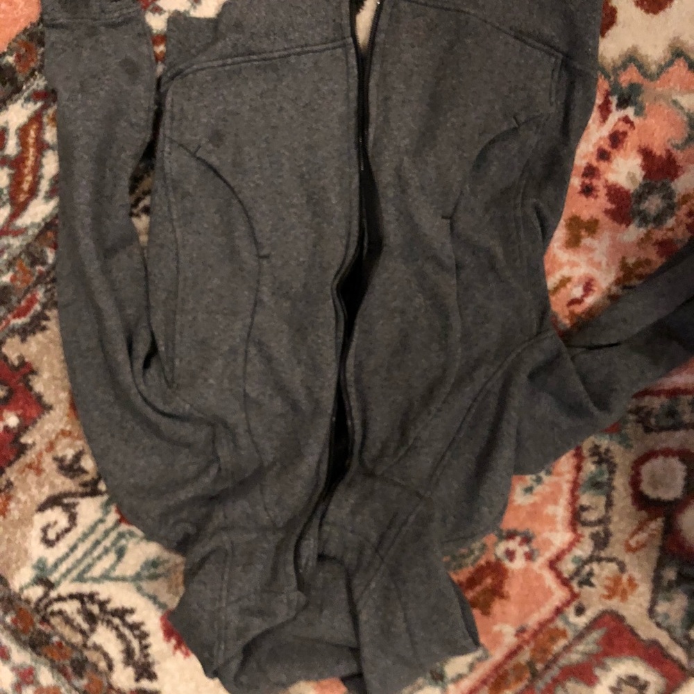 Gray lulu lemon scuba hoodie size 10